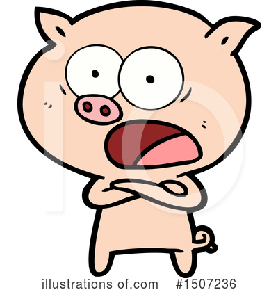 Royalty-Free (RF) Pig Clipart Illustration by lineartestpilot - Stock Sample #1507236