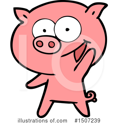 Royalty-Free (RF) Pig Clipart Illustration by lineartestpilot - Stock Sample #1507239