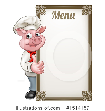Chef Pig Clipart #1514157 by AtStockIllustration