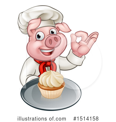 Royalty-Free (RF) Pig Clipart Illustration by AtStockIllustration - Stock Sample #1514158