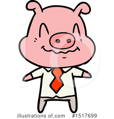 Royalty-Free (RF) Pig Clipart Illustration by lineartestpilot - Stock Sample #1517699