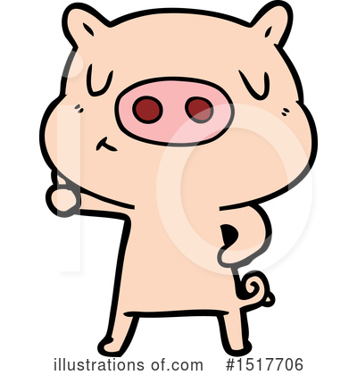 Royalty-Free (RF) Pig Clipart Illustration by lineartestpilot - Stock Sample #1517706