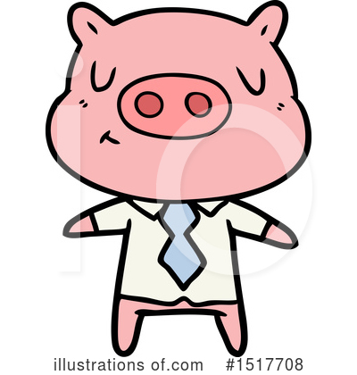 Royalty-Free (RF) Pig Clipart Illustration by lineartestpilot - Stock Sample #1517708