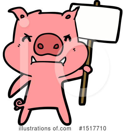 Royalty-Free (RF) Pig Clipart Illustration by lineartestpilot - Stock Sample #1517710