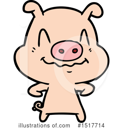 Royalty-Free (RF) Pig Clipart Illustration by lineartestpilot - Stock Sample #1517714