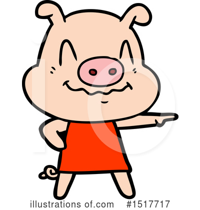 Royalty-Free (RF) Pig Clipart Illustration by lineartestpilot - Stock Sample #1517717