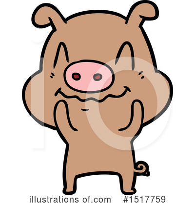 Royalty-Free (RF) Pig Clipart Illustration by lineartestpilot - Stock Sample #1517759
