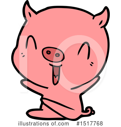 Royalty-Free (RF) Pig Clipart Illustration by lineartestpilot - Stock Sample #1517768