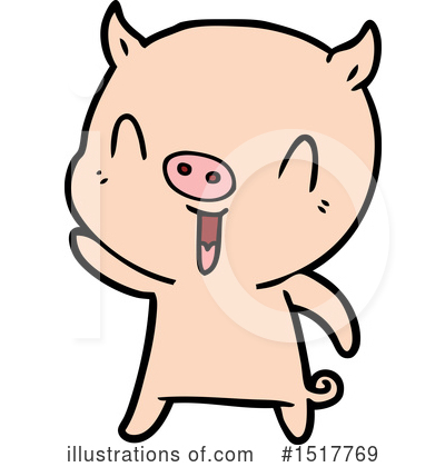 Royalty-Free (RF) Pig Clipart Illustration by lineartestpilot - Stock Sample #1517769
