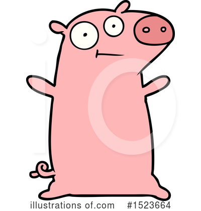 Royalty-Free (RF) Pig Clipart Illustration by lineartestpilot - Stock Sample #1523664