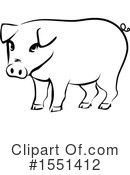 Pig Clipart #1551412 by BNP Design Studio