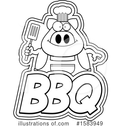Royalty-Free (RF) Pig Clipart Illustration by Cory Thoman - Stock Sample #1583949