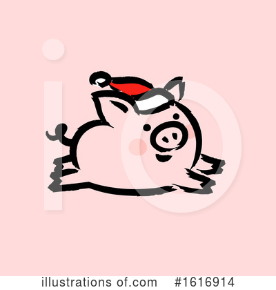 Royalty-Free (RF) Pig Clipart Illustration by elena - Stock Sample #1616914
