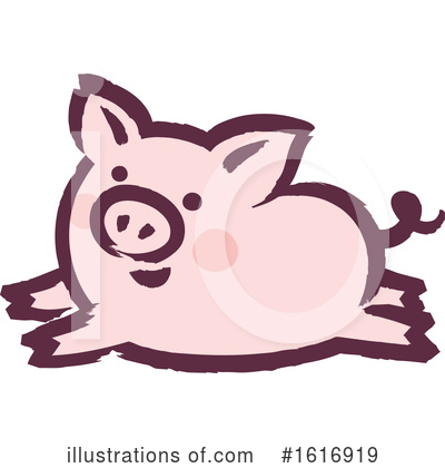 Royalty-Free (RF) Pig Clipart Illustration by elena - Stock Sample #1616919