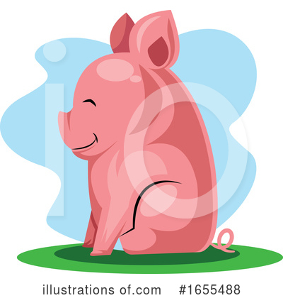 Royalty-Free (RF) Pig Clipart Illustration by Morphart Creations - Stock Sample #1655488