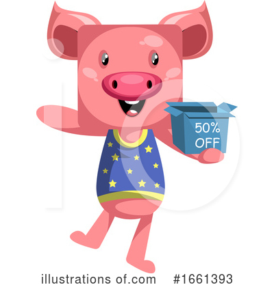 Royalty-Free (RF) Pig Clipart Illustration by Morphart Creations - Stock Sample #1661393
