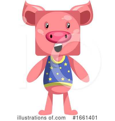 Royalty-Free (RF) Pig Clipart Illustration by Morphart Creations - Stock Sample #1661401