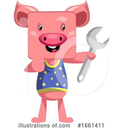 Royalty-Free (RF) Pig Clipart Illustration by Morphart Creations - Stock Sample #1661411