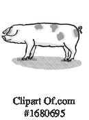 Pig Clipart #1680695 by patrimonio