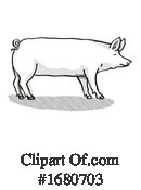 Pig Clipart #1680703 by patrimonio
