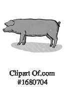 Pig Clipart #1680704 by patrimonio