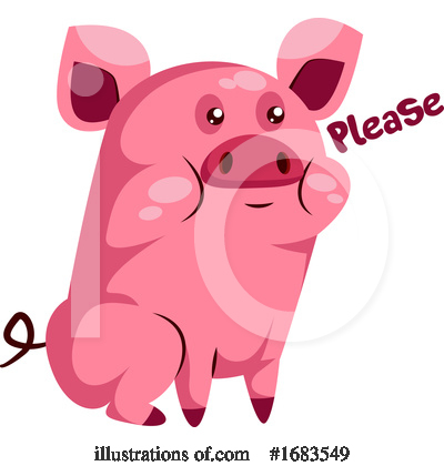 Royalty-Free (RF) Pig Clipart Illustration by Morphart Creations - Stock Sample #1683549