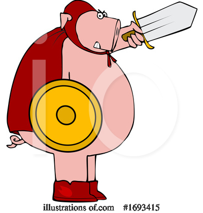 Royalty-Free (RF) Pig Clipart Illustration by djart - Stock Sample #1693415