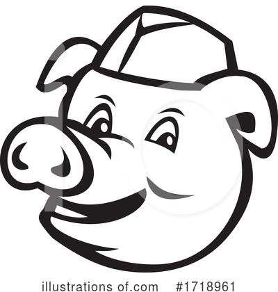 Royalty-Free (RF) Pig Clipart Illustration by patrimonio - Stock Sample #1718961