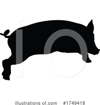 Royalty-Free (RF) Pig Clipart Illustration by AtStockIllustration - Stock Sample #1749418
