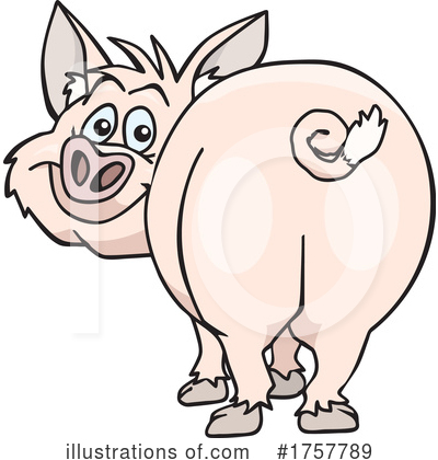 Royalty-Free (RF) Pig Clipart Illustration by Dennis Holmes Designs - Stock Sample #1757789