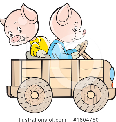 Pig Clipart #1804760 by Lal Perera