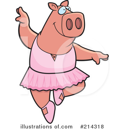 Royalty-Free (RF) Pig Clipart Illustration by Cory Thoman - Stock Sample #214318