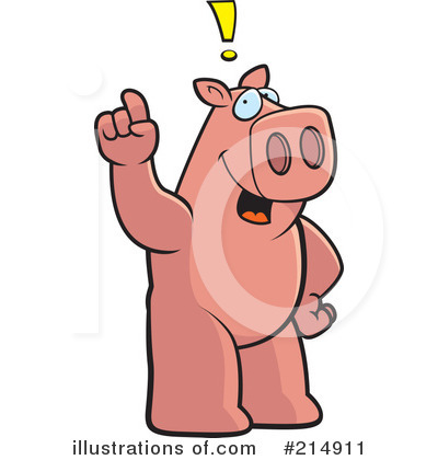 Royalty-Free (RF) Pig Clipart Illustration by Cory Thoman - Stock Sample #214911