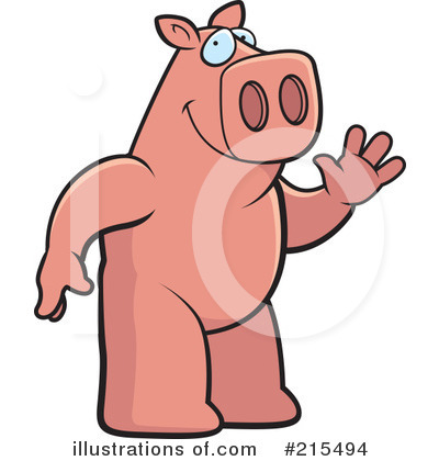 Royalty-Free (RF) Pig Clipart Illustration by Cory Thoman - Stock Sample #215494