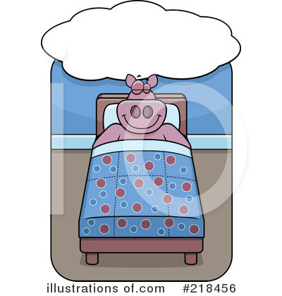 Royalty-Free (RF) Pig Clipart Illustration by Cory Thoman - Stock Sample #218456