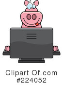 Pig Clipart #224052 by Cory Thoman