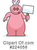 Pig Clipart #224056 by Cory Thoman