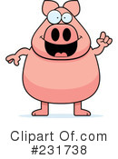 Pig Clipart #231738 by Cory Thoman