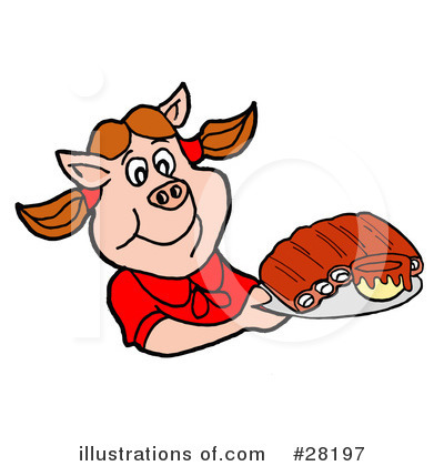 Pig Clipart #28197 by LaffToon