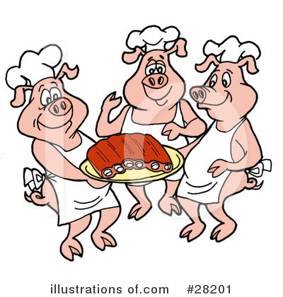 Pork Clipart #28201 by LaffToon