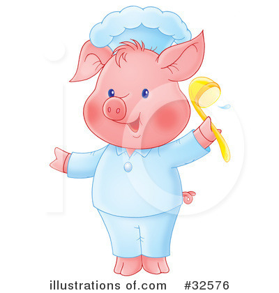 Royalty-Free (RF) Pig Clipart Illustration by Alex Bannykh - Stock Sample #32576