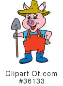 Pig Clipart #36133 by Dennis Holmes Designs
