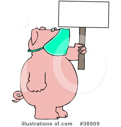 Royalty-Free (RF) Pig Clipart Illustration by djart - Stock Sample #38909