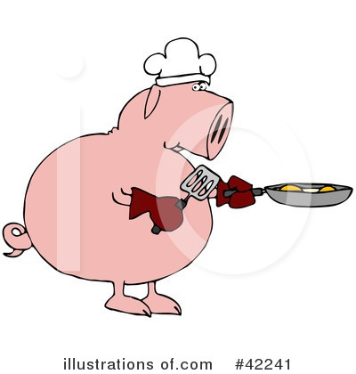 Royalty-Free (RF) Pig Clipart Illustration by djart - Stock Sample #42241