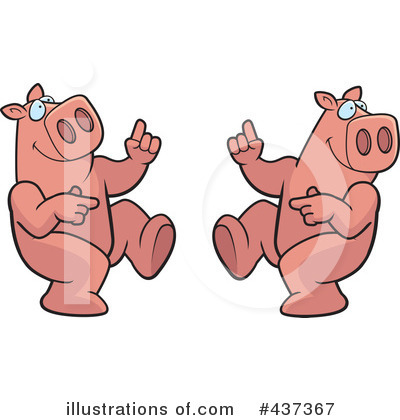 Royalty-Free (RF) Pig Clipart Illustration by Cory Thoman - Stock Sample #437367