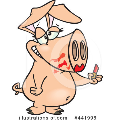 Pig Clipart #441998 by toonaday