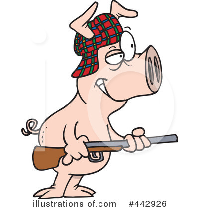 Royalty-Free (RF) Pig Clipart Illustration by toonaday - Stock Sample #442926