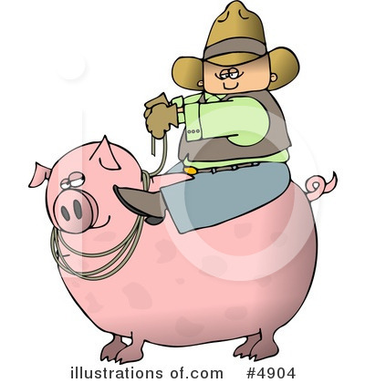 Royalty-Free (RF) Pig Clipart Illustration by djart - Stock Sample #4904