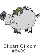 Pig Clipart #64991 by Dennis Holmes Designs