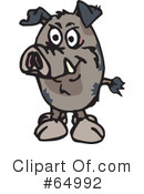 Pig Clipart #64992 by Dennis Holmes Designs